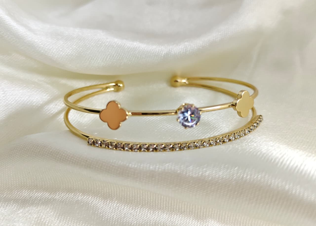 Fancy Gold Plated Bracelet for Women & Girls