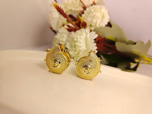 Anti Tarnish Gold Plated Snail Design earrings for Women & Girls