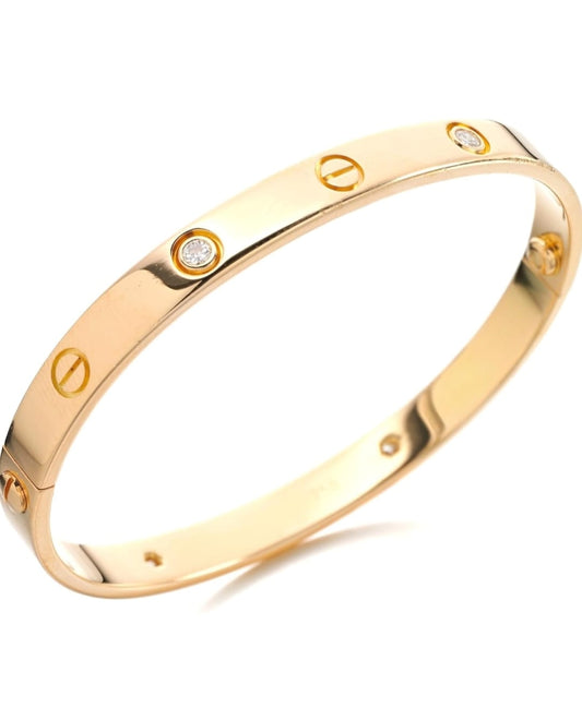 Stainless Steel Openable Crystal Bracelet | Latest Stylish Cuff Bangle | Love Friendship Couples Gifts for Women Girls Mother Sister Wife Girlfriend | Anti Tarnish Jewellery