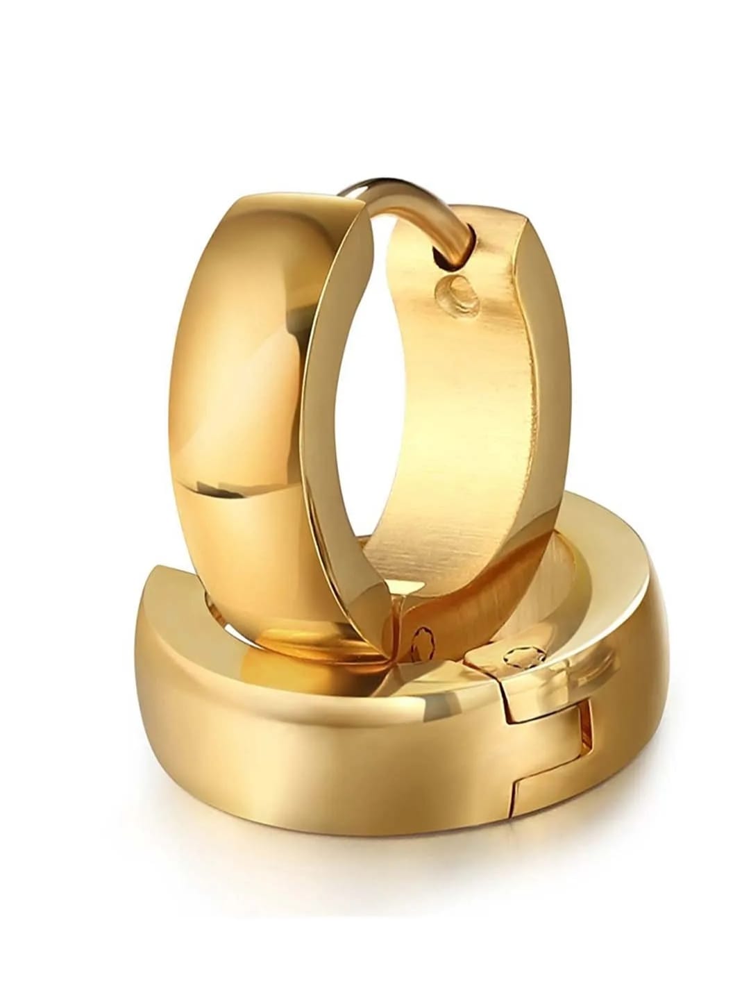 Gleam Stainless Steel Hoop Earrings