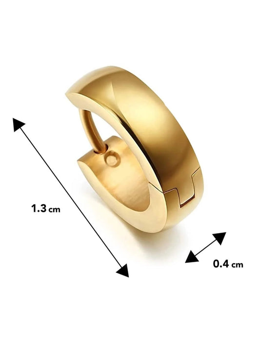 Gleam Stainless Steel Hoop Earrings