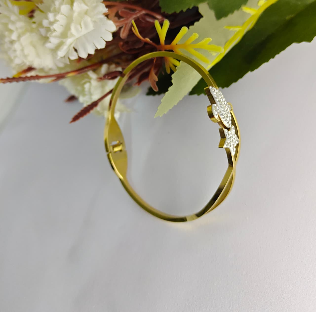Gold Plated Stainless Steel Bracelet women & Girls