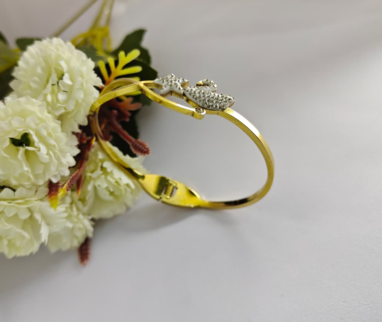 Gold Plated Stainless Steel Bracelet women & Girls