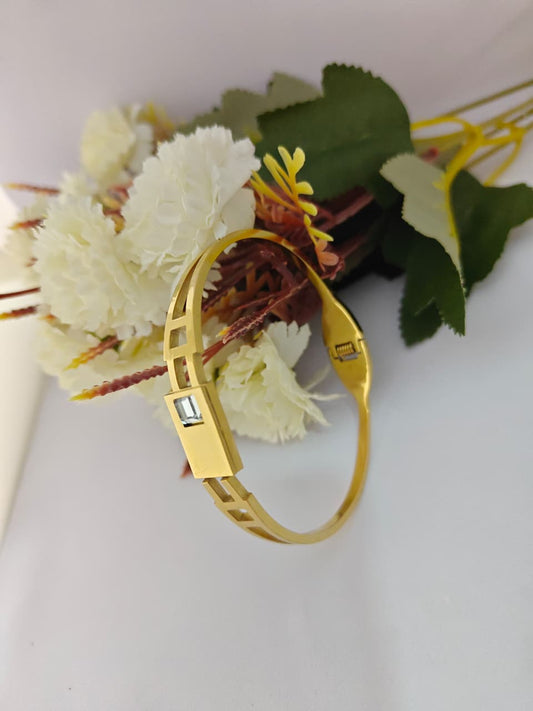 Gold Plated kada Women & Girls Anti Tarnish Stainless Steel.