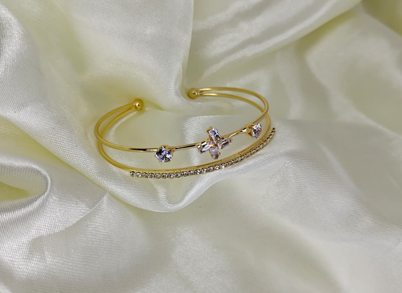 Unique Gold Plated Bracelet Design for Women &  Girls