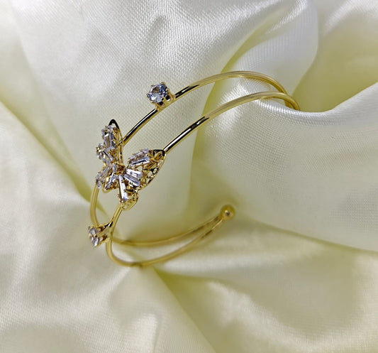 Gold Plated Butterfly Design Bracelet for women & Girls