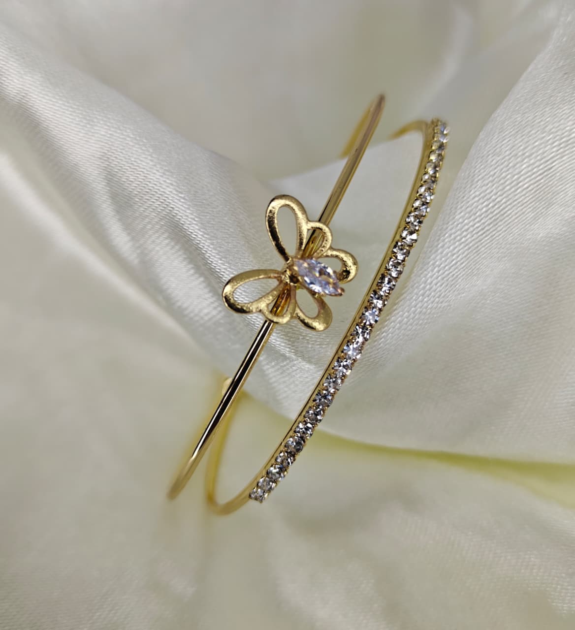 Fancy Butterfly Design Gold Plated Anti Tarnish Bracelet for women & Girls