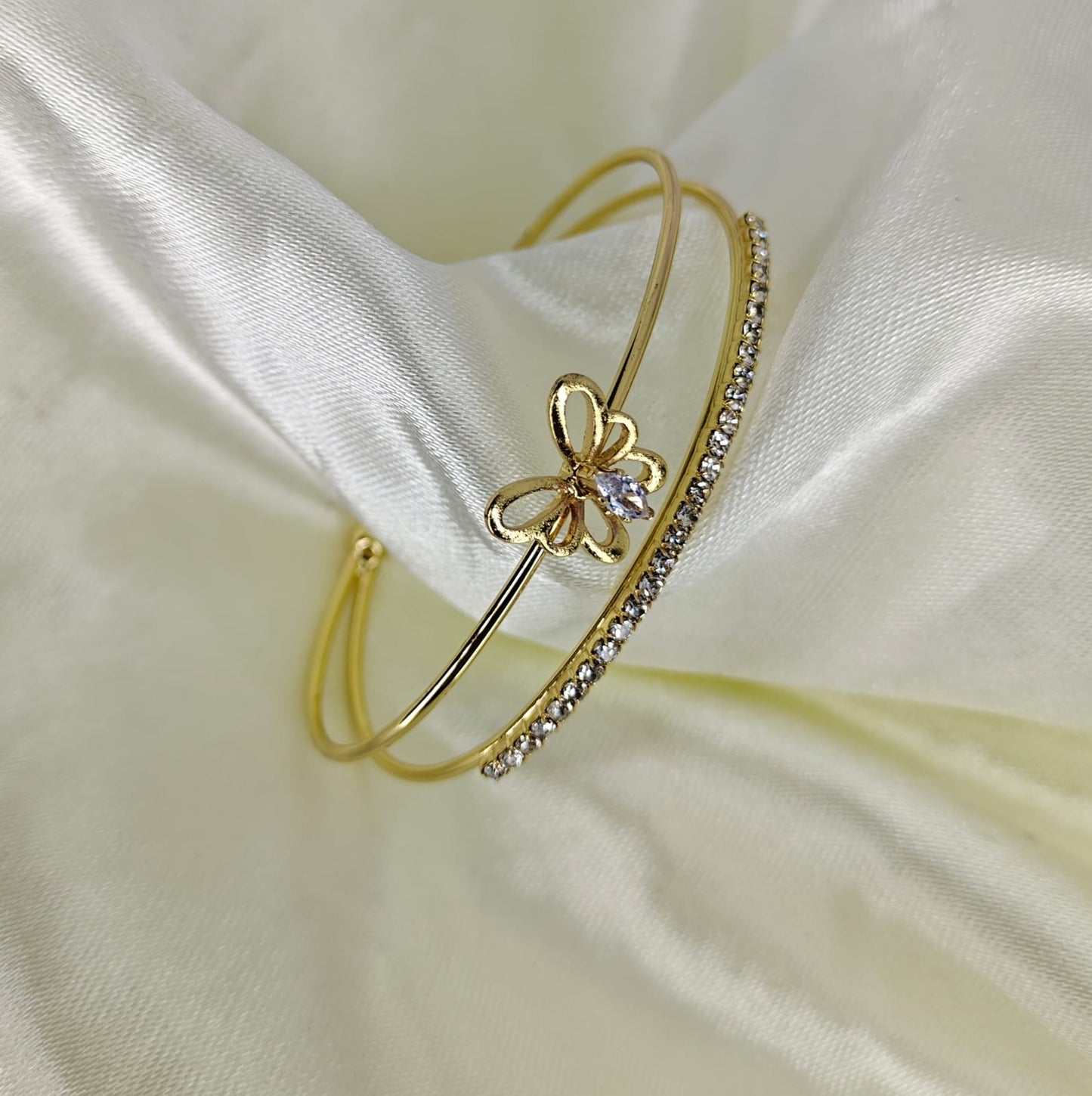 Fancy Butterfly Design Gold Plated Anti Tarnish Bracelet for women & Girls