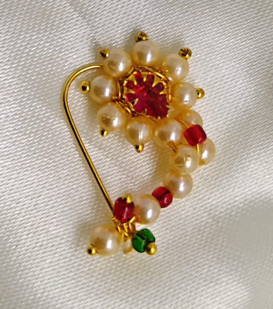 Traditional Pearl Nose ring Small size