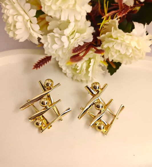 Anti Tarnish Gold Plated Latest Design Earrings