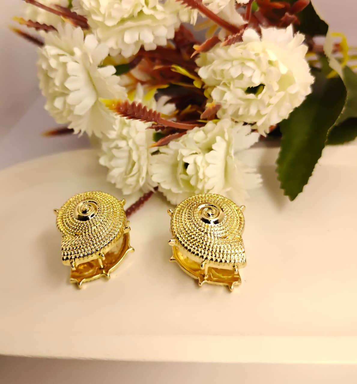 Anti Tarnish Gold Plated Snail Design earrings for Women & Girls