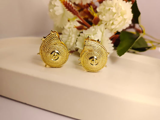 Anti Tarnish Gold Plated Snail Design earrings for Women & Girls