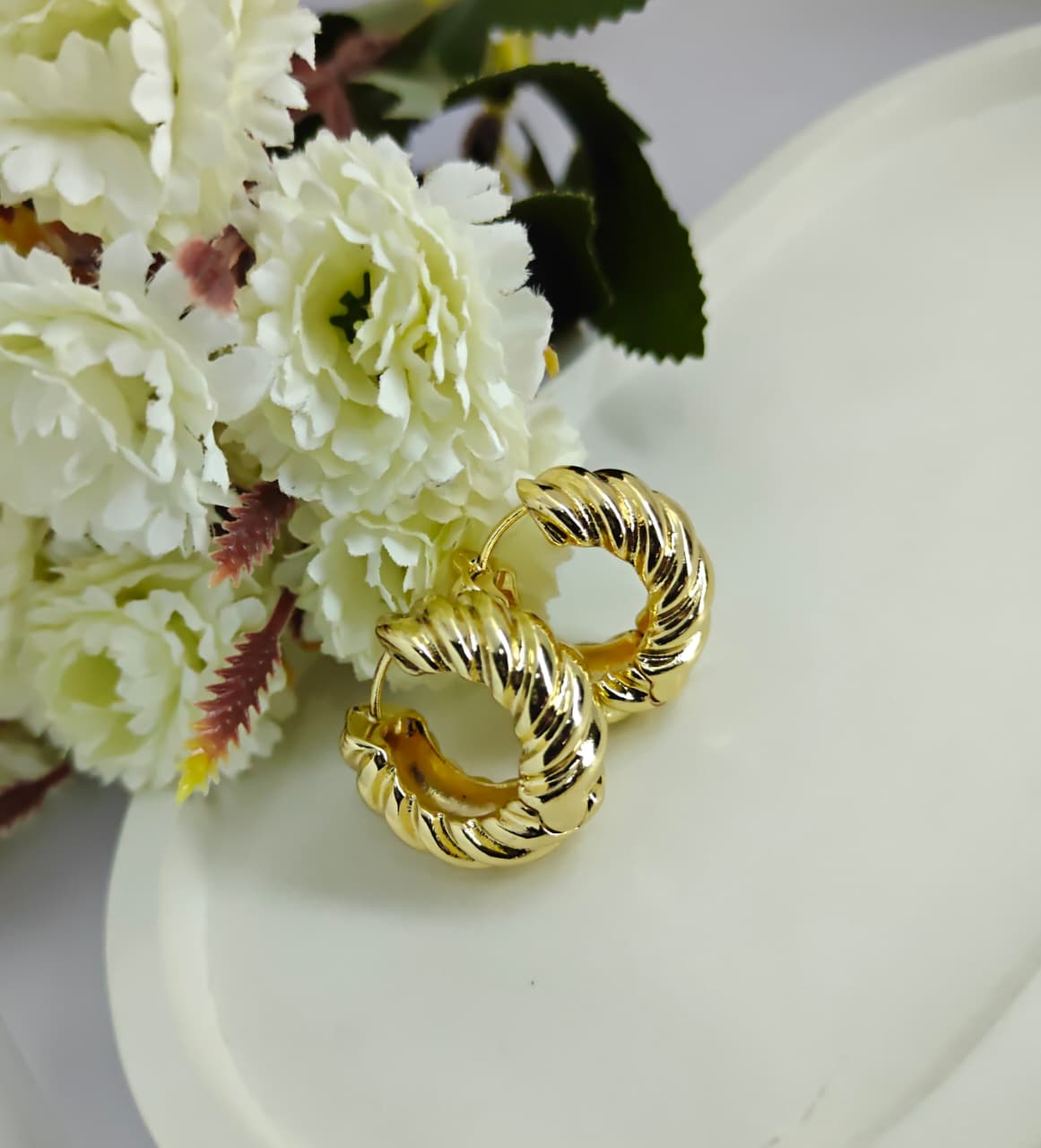 Gold Plated Hoop Earrings for Women & Girls