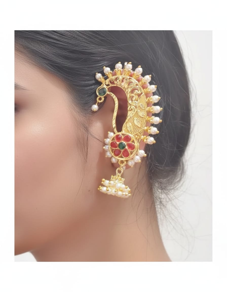Ear Cuff Earrings for Women Latest Stylish Traditional Fancy Jhumka